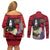 Orochimaru Anime Style Manga Couples Matching Off Shoulder Short Dress and Long Sleeve Button Shirt