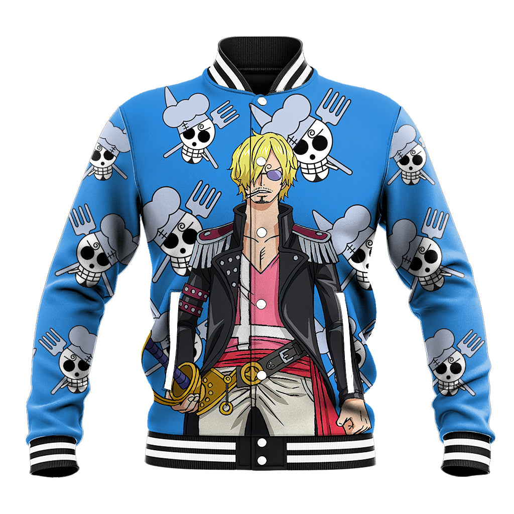 Vinsmoke Sanji Anime Movie Red Baseball Jacket