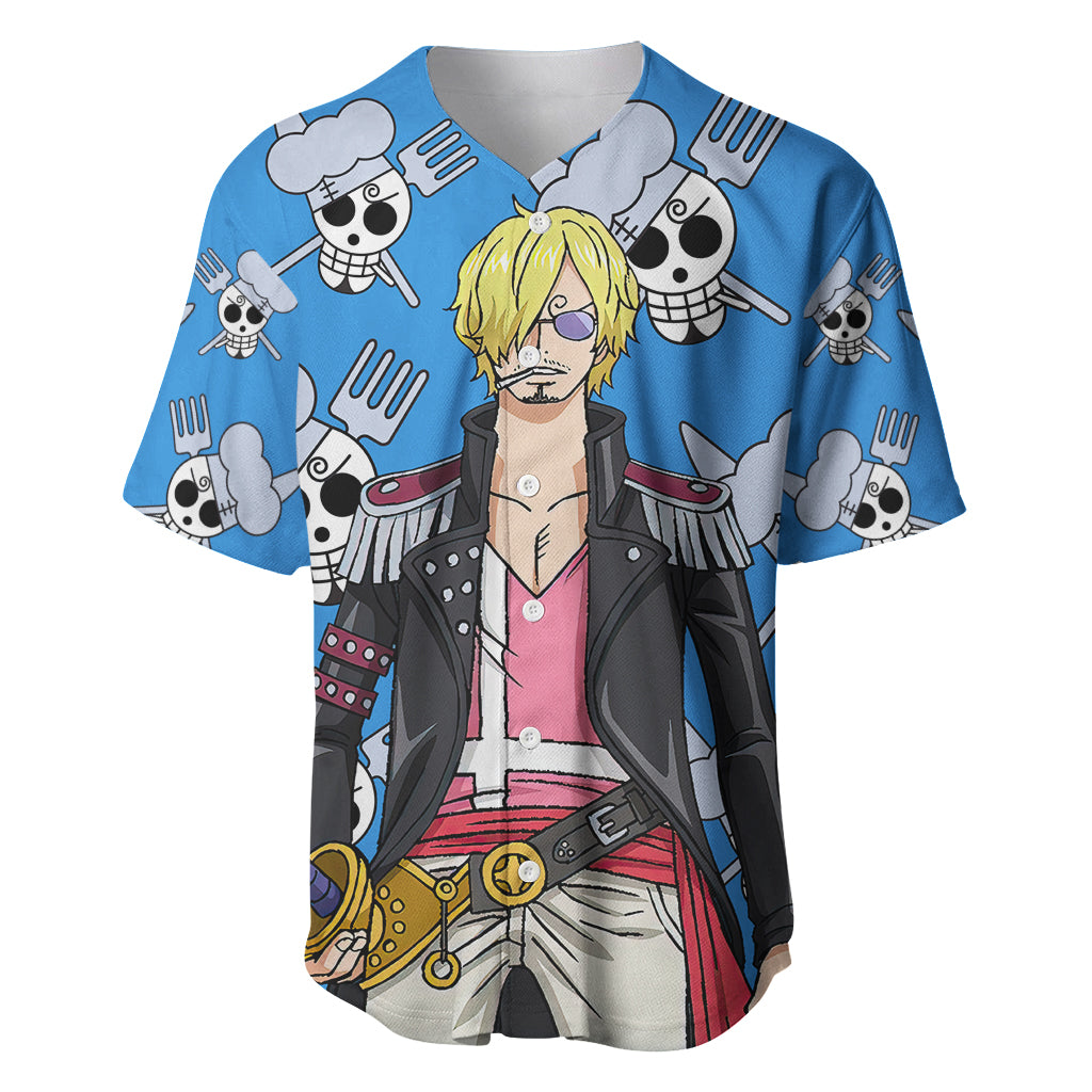 Vinsmoke Sanji Anime Movie Red Baseball Jersey