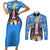 Vinsmoke Sanji Anime Movie Red Couples Matching Short Sleeve Bodycon Dress and Long Sleeve Button Shirt