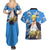 Vinsmoke Sanji Anime Movie Red Couples Matching Summer Maxi Dress and Hawaiian Shirt