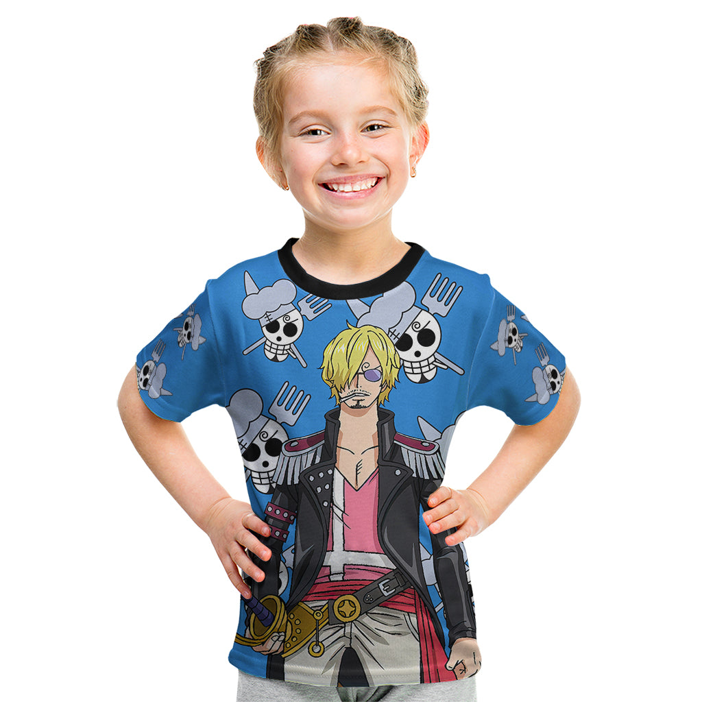 Vinsmoke Sanji Anime Movie Red Kid T Shirt