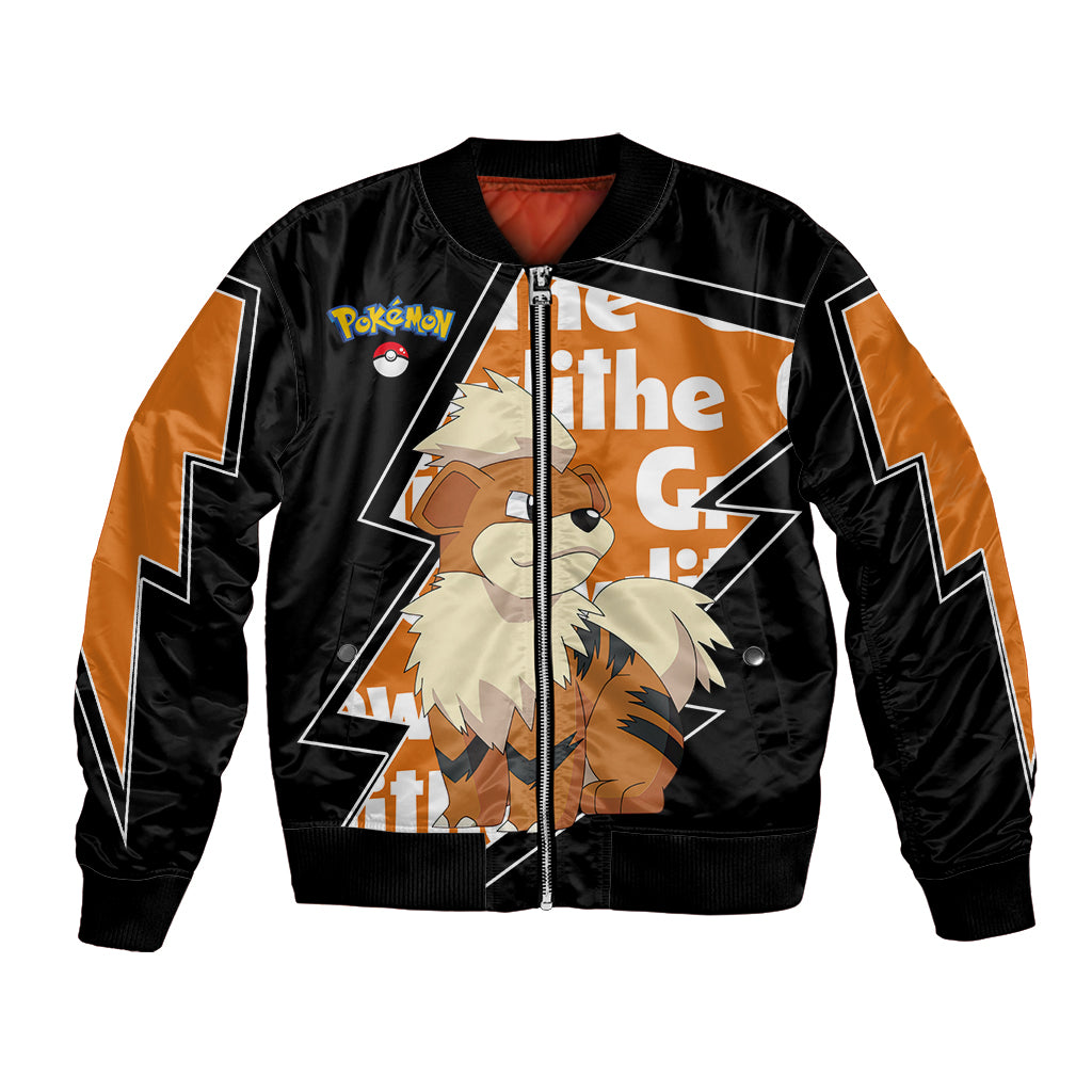 Growlithe Anime Lighting Style Bomber Jacket