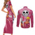 Donquixote Doflamingo Couples Matching Short Sleeve Bodycon Dress and Long Sleeve Button Shirt One Piece