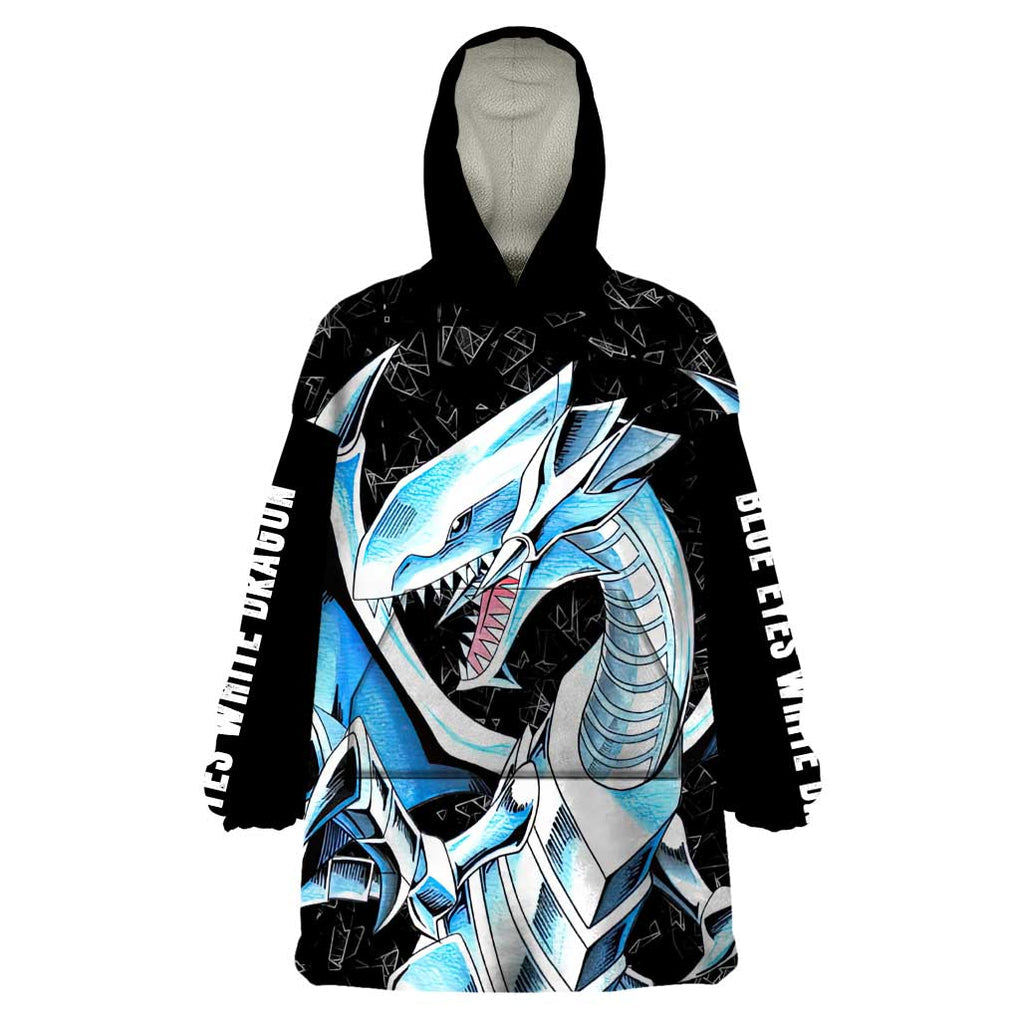 Blue-Eyes White Dragon Wearable Blanket Hoodie TS04