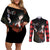 Jabami Yumeko Couples Matching Off Shoulder Short Dress and Long Sleeve Button Shirt