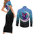 Luna Cat - Sailor Moon Couples Matching Short Sleeve Bodycon Dress and Long Sleeve Button Shirt