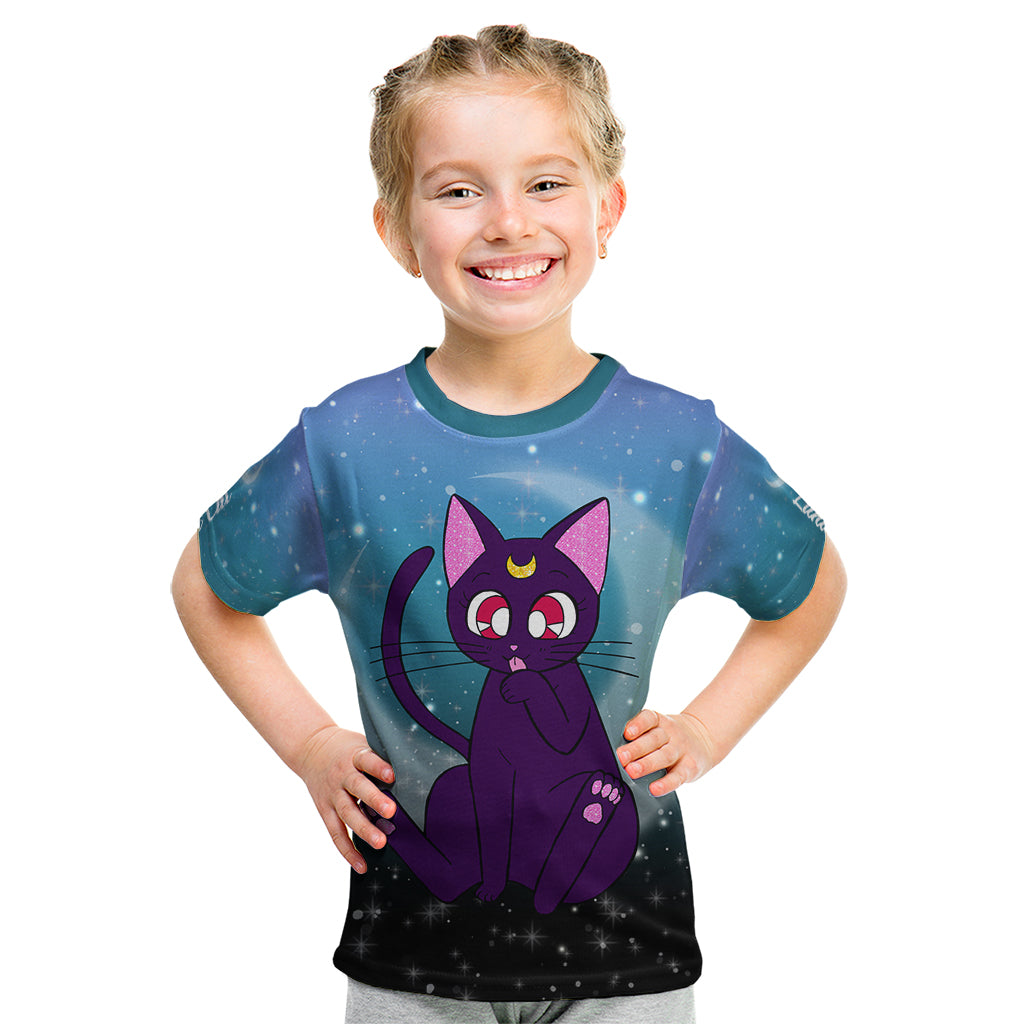 Luna Cat - Sailor Moon Kid T Shirt