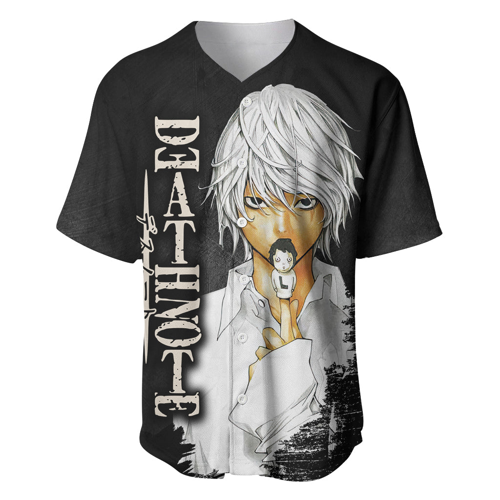 Near - Death Note Baseball Jersey Anime Style