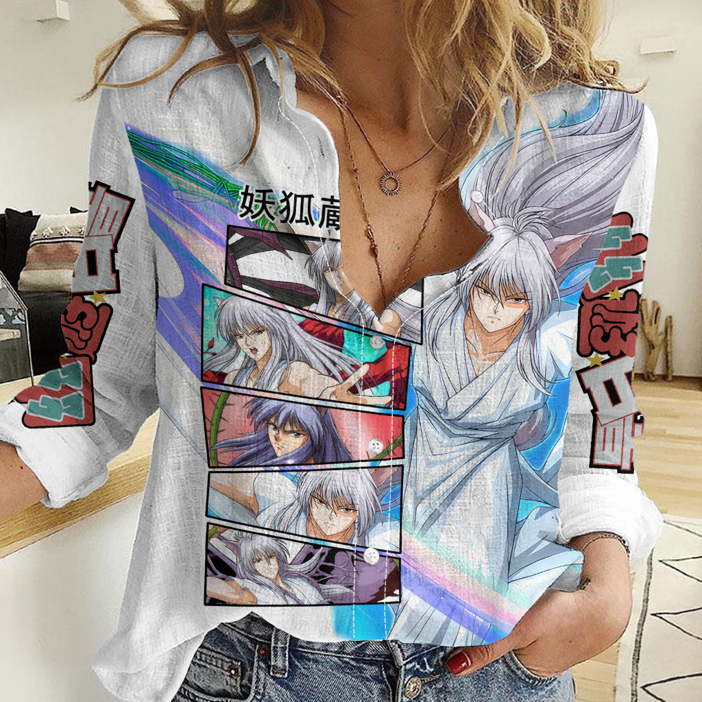 Youko Kurama Women Casual Shirt YuYu Hakusho