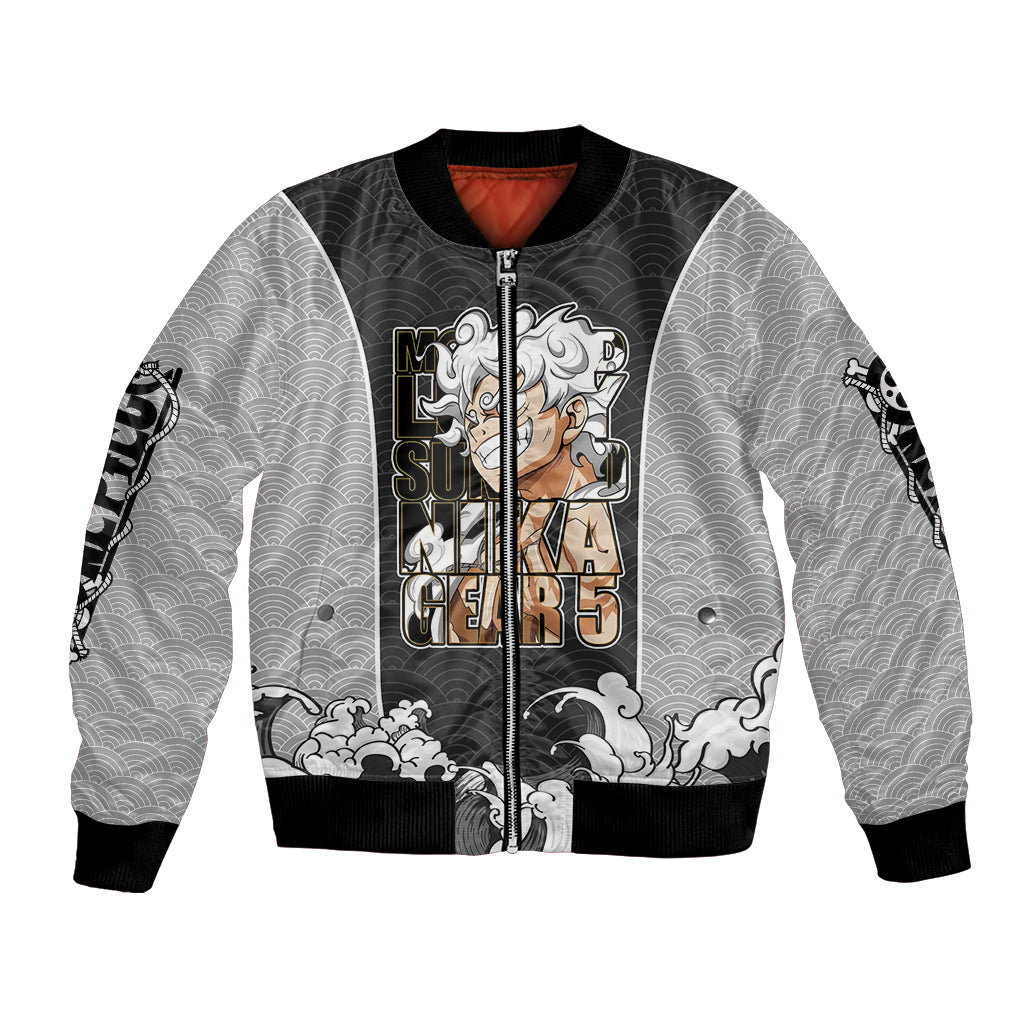 Monkey D Luffy Nika Gear 5 - One Piece Bomber Jacket Japan Anime Style