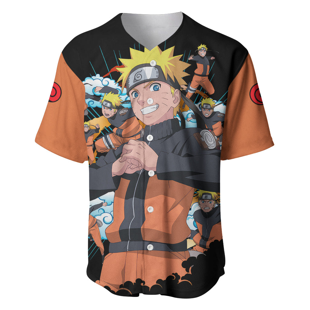 Uzumaki Shadow Clone Jutsu - Naruto Baseball Jersey Anime Style