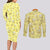 Ninetales Couples Matching Long Sleeve Bodycon Dress and Long Sleeve Button Shirt Pattern Style