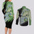 Tyranitar Couples Matching Long Sleeve Bodycon Dress and Long Sleeve Button Shirt Pattern Style