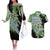 Tyranitar Couples Matching Off The Shoulder Long Sleeve Dress and Hawaiian Shirt Pattern Style