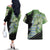 Tyranitar Couples Matching Off The Shoulder Long Sleeve Dress and Hawaiian Shirt Pattern Style