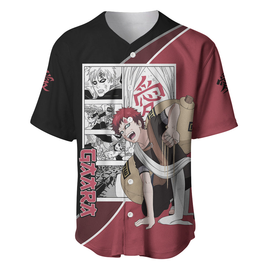 Gaara Baseball Jersey Anime Mix Manga