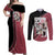 Gaara Couples Matching Off Shoulder Maxi Dress and Long Sleeve Button Shirt Anime Mix Manga