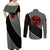 Kakashi - Naruto Couples Matching Off Shoulder Maxi Dress and Long Sleeve Button Shirt Anime Mix Manga Style