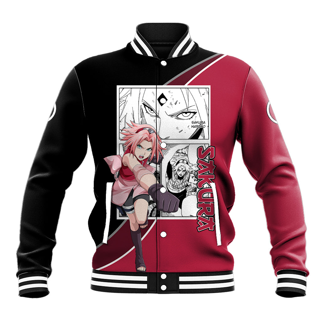 Sakura Haruno - Naruto Baseball Jacket Anime Mix Manga Style