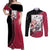 Sakura Haruno - Naruto Couples Matching Off Shoulder Maxi Dress and Long Sleeve Button Shirt Anime Mix Manga Style