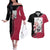 Sakura Haruno - Naruto Couples Matching Off The Shoulder Long Sleeve Dress and Hawaiian Shirt Anime Mix Manga Style