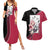 Sakura Haruno - Naruto Couples Matching Summer Maxi Dress and Hawaiian Shirt Anime Mix Manga Style