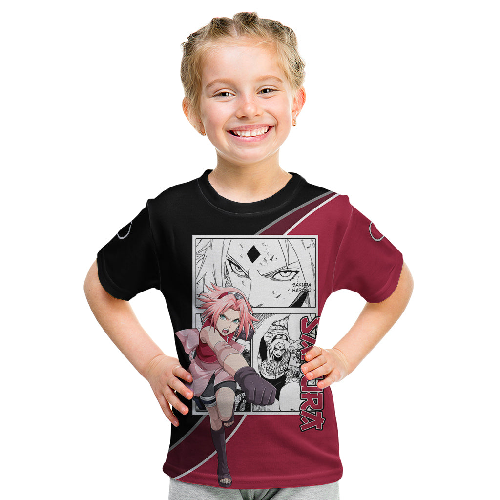 Sakura Haruno - Naruto Kid T Shirt Anime Mix Manga Style