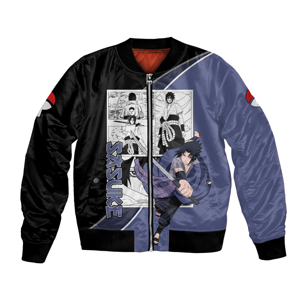 Sasuke - Naruto Bomber Jacket Anime Mix Manga Style