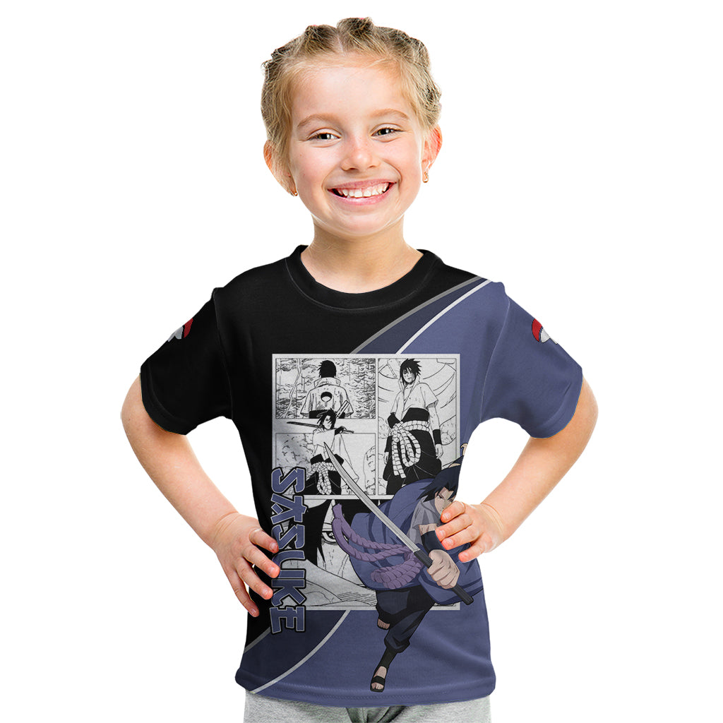 Sasuke - Naruto Kid T Shirt Anime Mix Manga Style