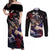 Kokushibo - Demon Slayer Couples Matching Off Shoulder Maxi Dress and Long Sleeve Button Shirt Anime Japan Style