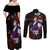 Kokushibo - Demon Slayer Couples Matching Off Shoulder Maxi Dress and Long Sleeve Button Shirt Anime Japan Style