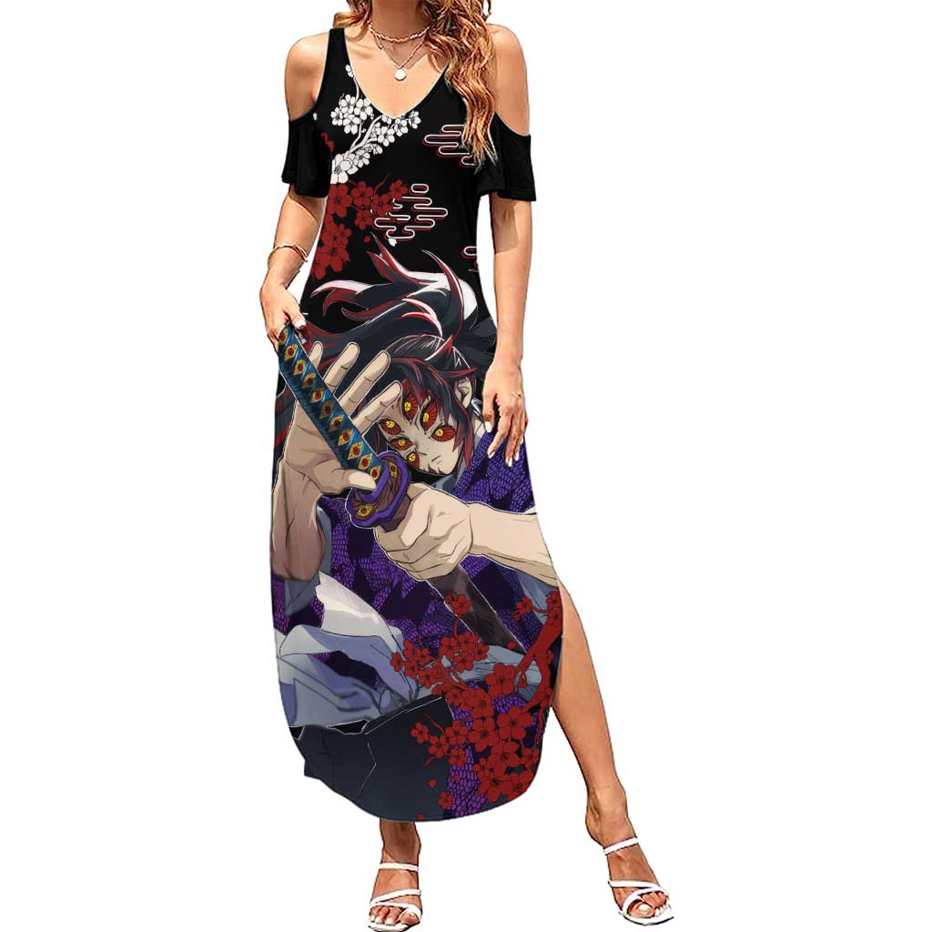 Kokushibo - Demon Slayer Summer Maxi Dress Anime Japan Style