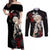 Sanemi Shinazugawa - Demon Slayer Couples Matching Off Shoulder Maxi Dress and Long Sleeve Button Shirt Anime Japan Style