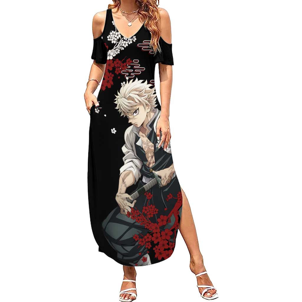 Sanemi Shinazugawa - Demon Slayer Summer Maxi Dress Anime Japan Style