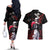 Muzan Kibutsuji - Demon Slayer Couples Matching Off The Shoulder Long Sleeve Dress and Hawaiian Shirt Anime Japan Style