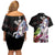 Daki - Demon Slayer Couples Matching Off Shoulder Short Dress and Hawaiian Shirt Anime Japan Style