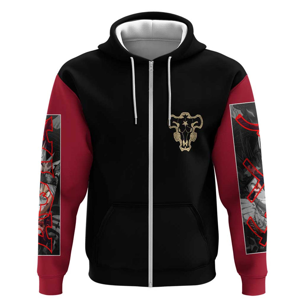 Asta - Black Clover Zip Hoodie Japan Anime Style