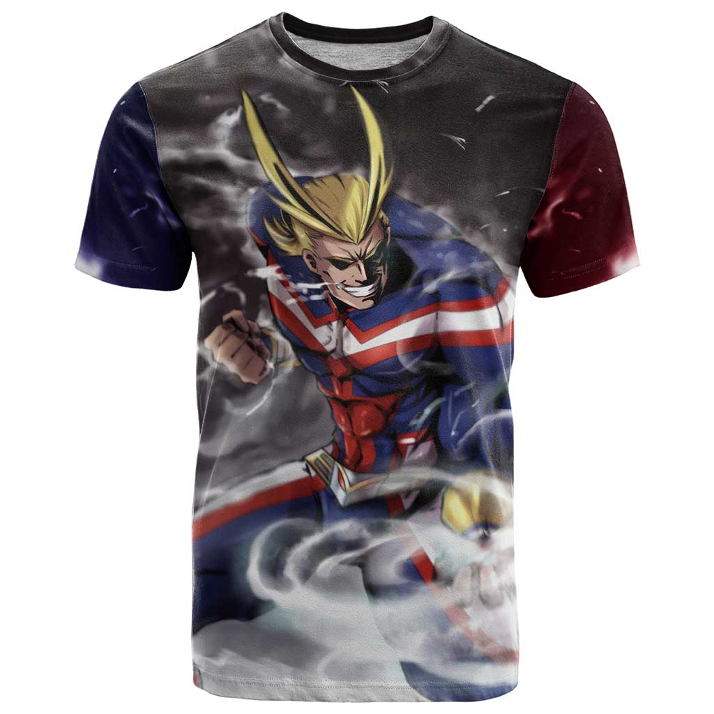 Trippy All Might My Hero Academia T Shirt Anime Mid Trippy Style