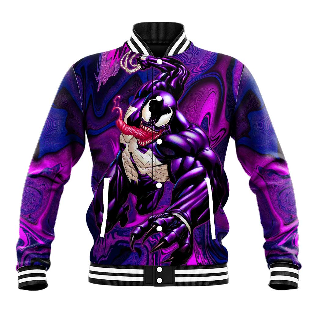 Trippy Venom Baseball Jacket Comic Mix Galaxy Trippy Style