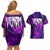 Trippy Venom Couples Matching Off Shoulder Short Dress and Hawaiian Shirt Comic Mix Galaxy Trippy Style