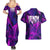 Trippy Venom Couples Matching Summer Maxi Dress and Hawaiian Shirt Comic Mix Galaxy Trippy Style