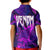 Trippy Venom Kid Polo Shirt Comic Mix Galaxy Trippy Style