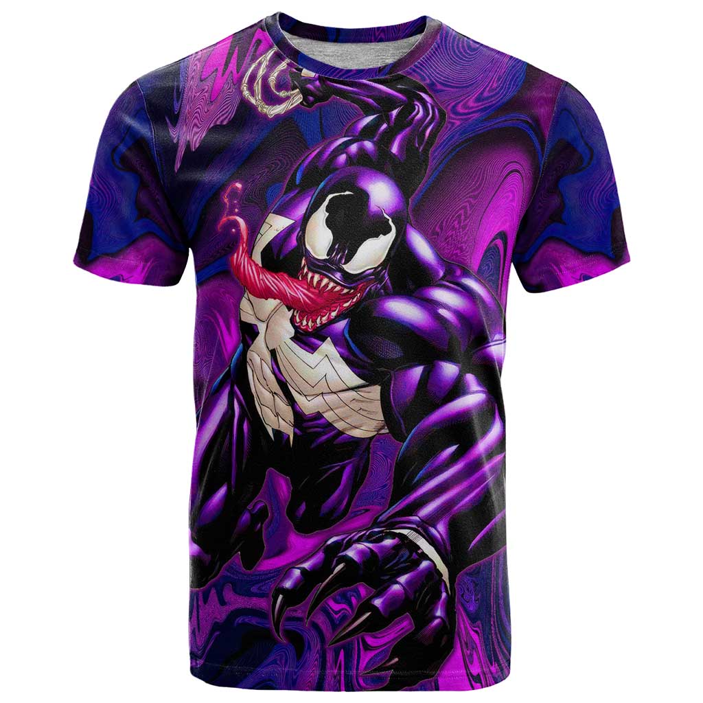 Trippy Venom T Shirt Comic Mix Galaxy Trippy Style