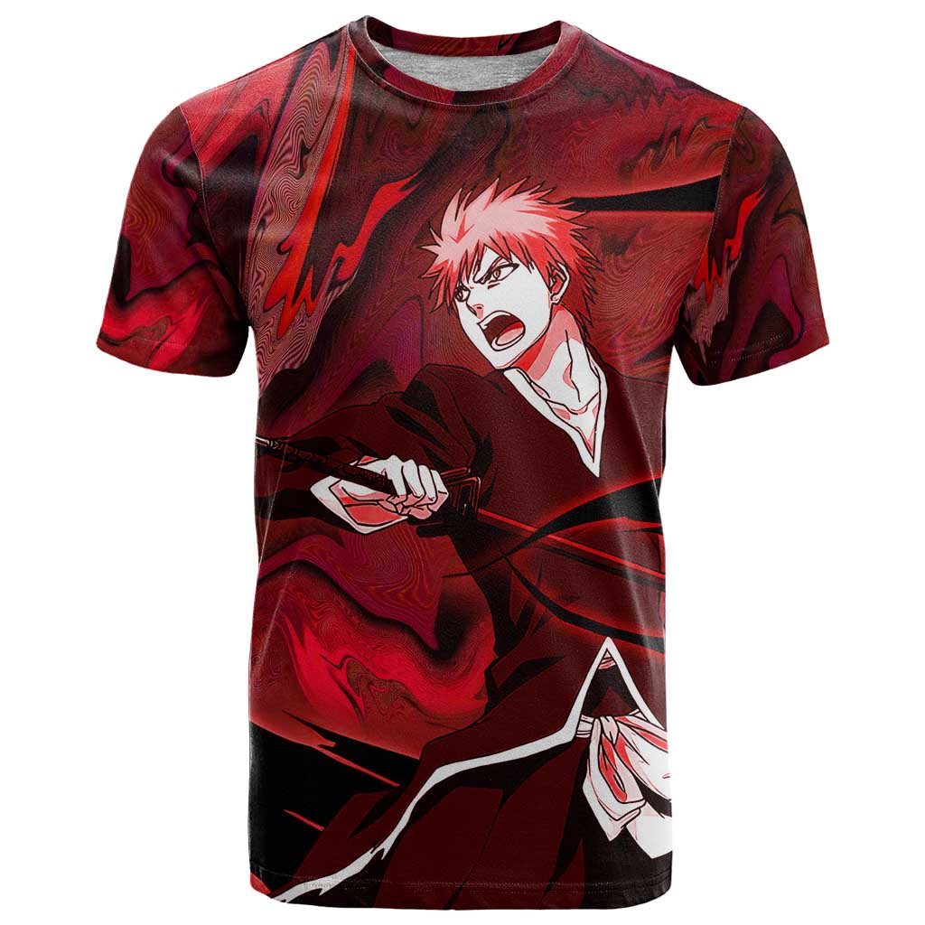 Ichigo True Shikai Bleach T Shirt Anime Mix Trippy Style