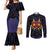 Majora’s Mask Zelda Couples Matching Mermaid Dress and Long Sleeve Button Shirt Abtract Style