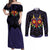 Majora’s Mask Zelda Couples Matching Off Shoulder Maxi Dress and Long Sleeve Button Shirt Abtract Style