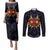 Majora’s Mask Zelda Couples Matching Puletasi and Long Sleeve Button Shirt Abtract Style