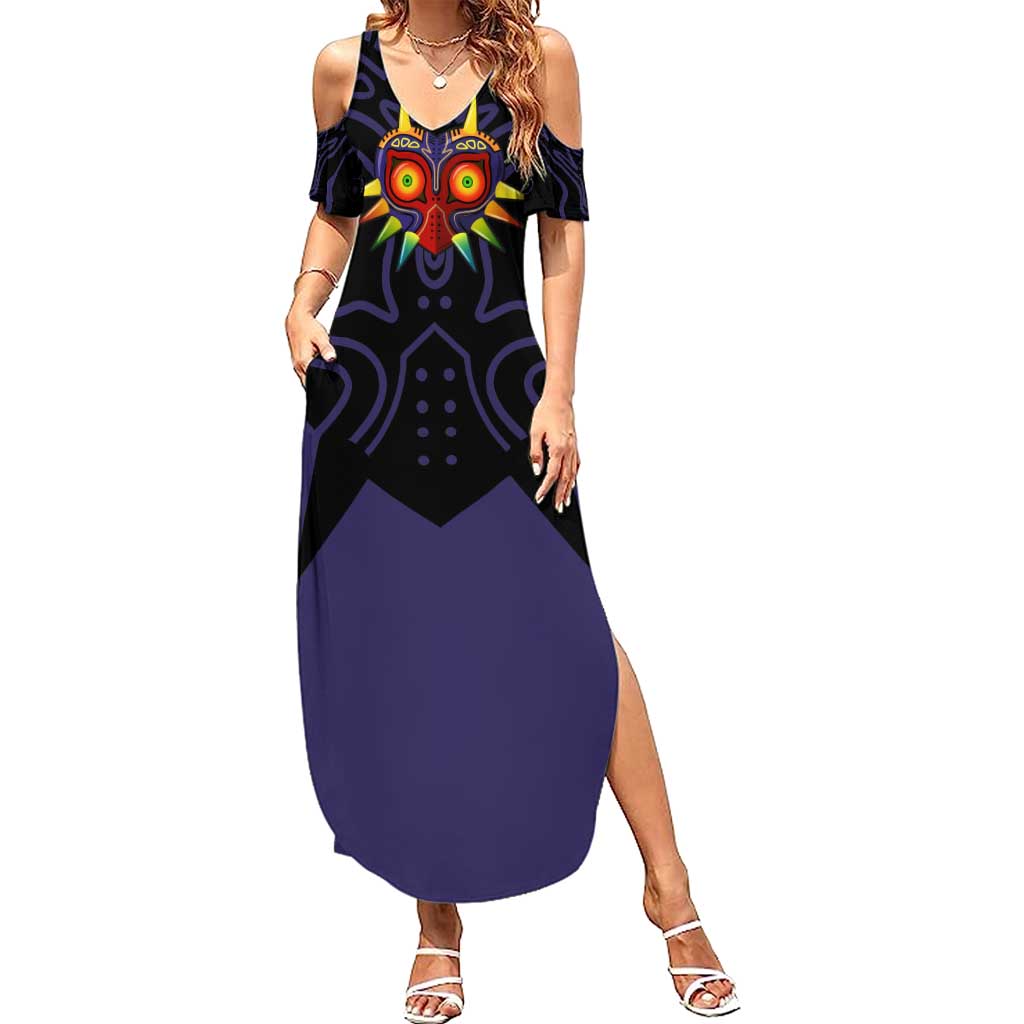 Majora’s Mask Zelda Summer Maxi Dress Abtract Style