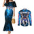 Wing Zero Gundam Couples Matching Mermaid Dress and Long Sleeve Button Shirt Anime Style